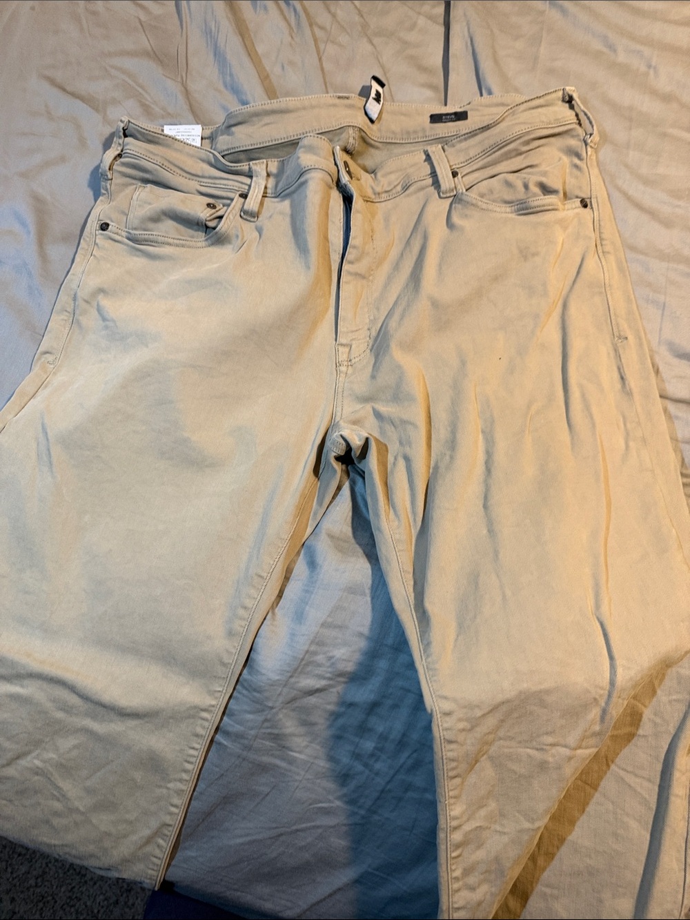 Mavi Men’s Relaxed Jeans in Light Beige